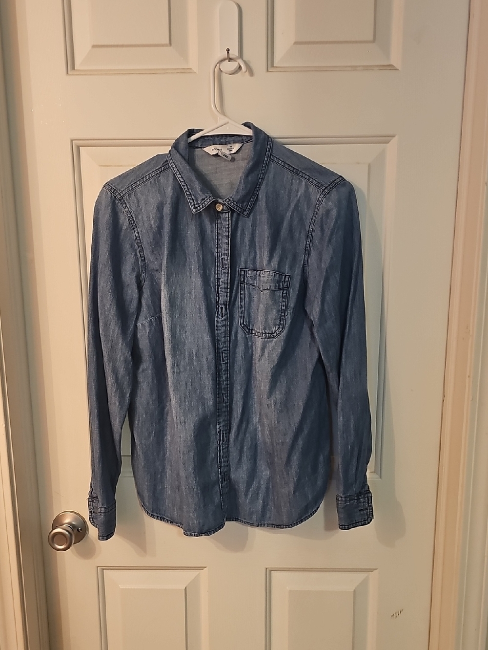 Old Navy Light Blue Denim Shirt